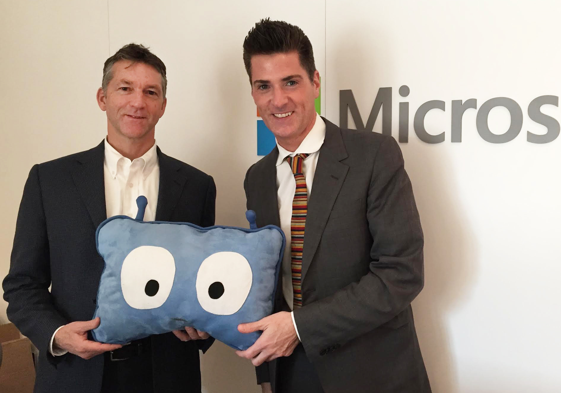 Edsby President & Co-Founder John Myers (L) and Microsoft Vice President of Worldwide Education Anthony Salcito (R)