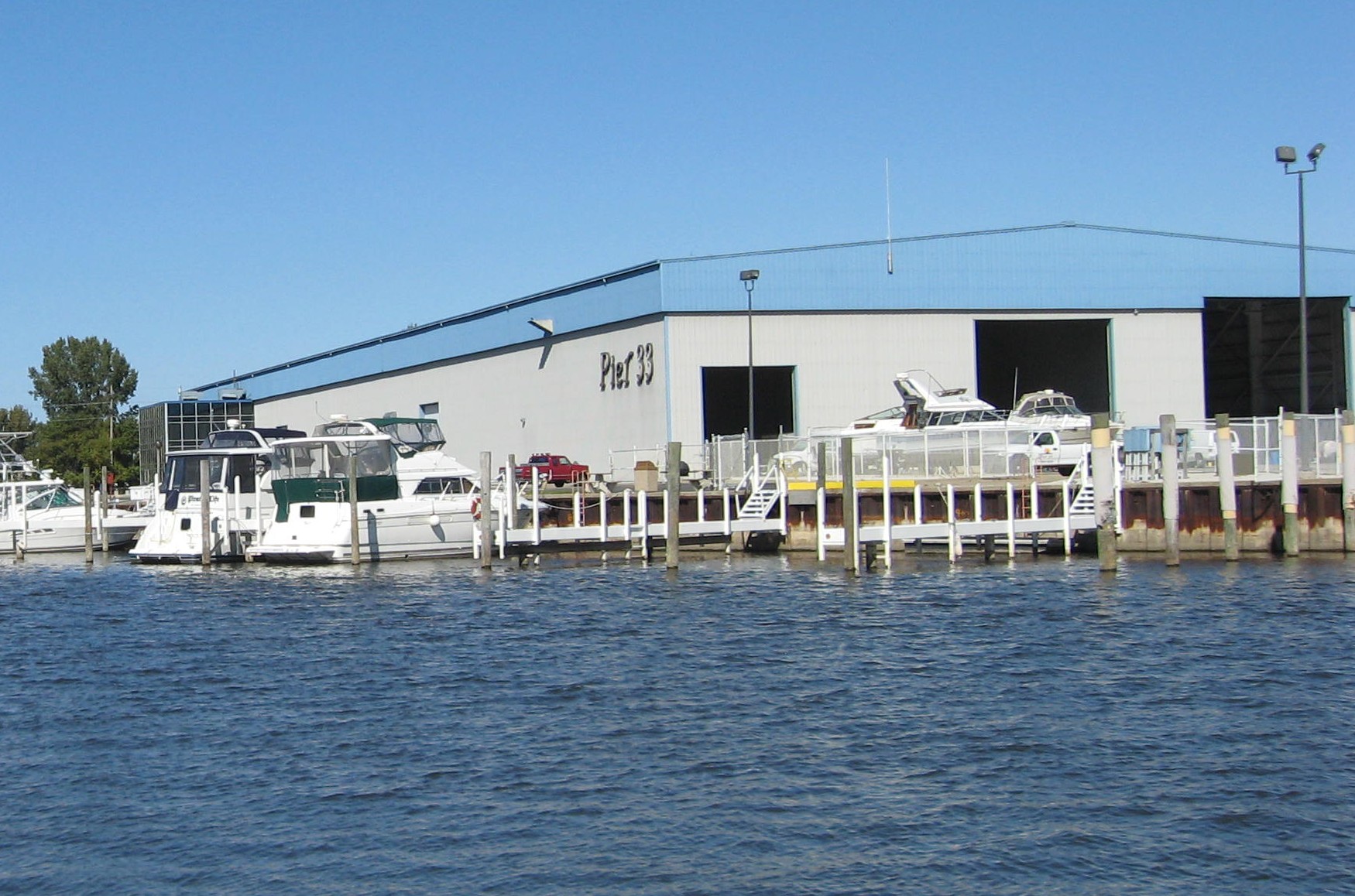 Pier 33 Marina is a full service marina featuring new boat sales, docks, storage, boat repair and maintenance.