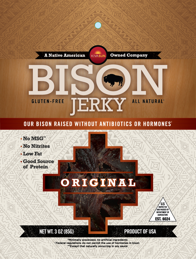 KivaSun Foods Bison Jerky - Original Flavor