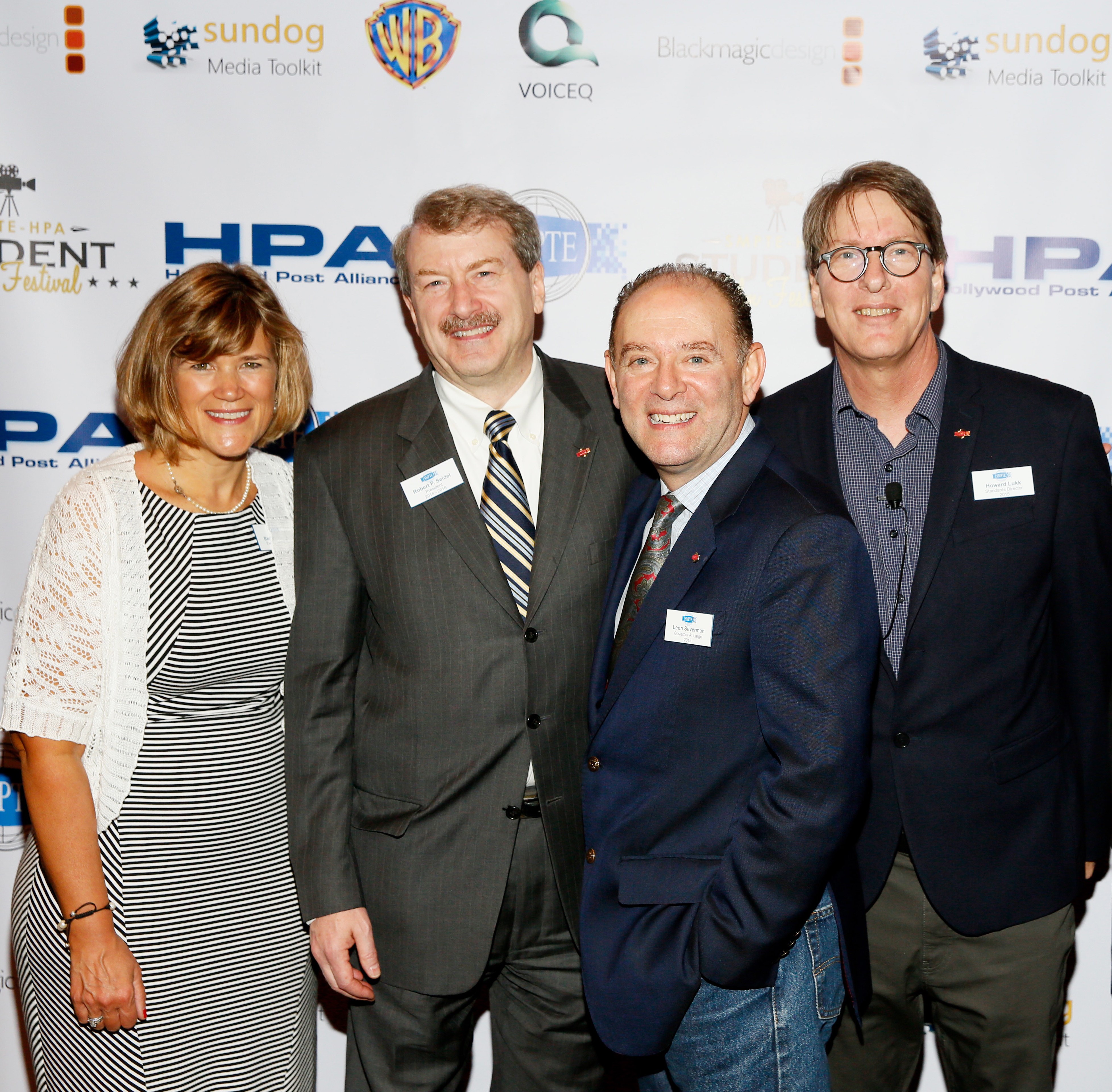 : Barbara Lange, Robert Seidel, Leon Silverman and Howard Lukk at the 2015 Student Film Festival