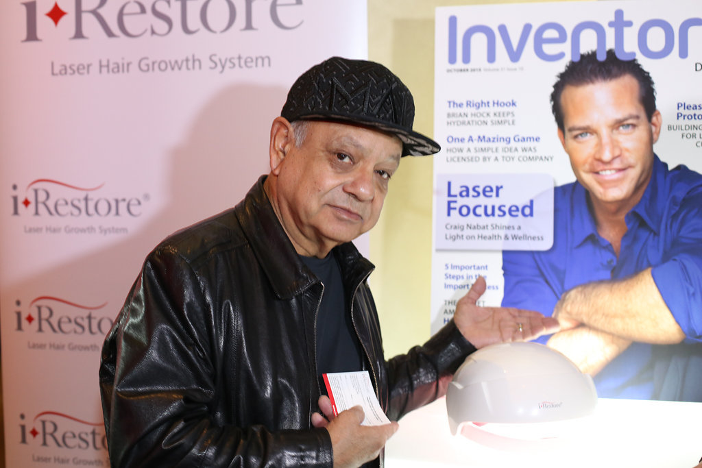 Cheech Marin with the iRestore Laser Hair Growth System