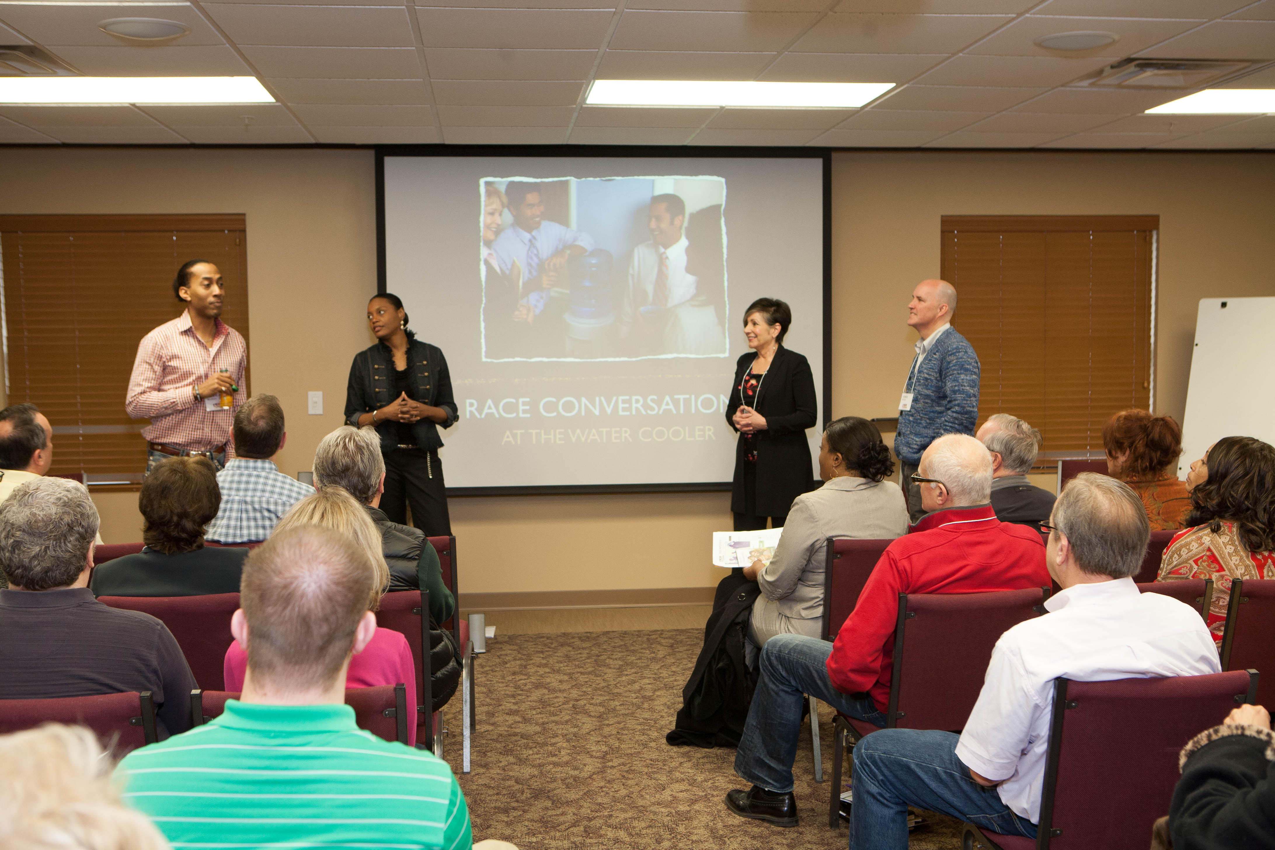 AWOP members present a session on race relations at work. (Memories Matter Photo)