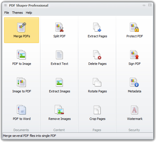 PDF Shaper Tools