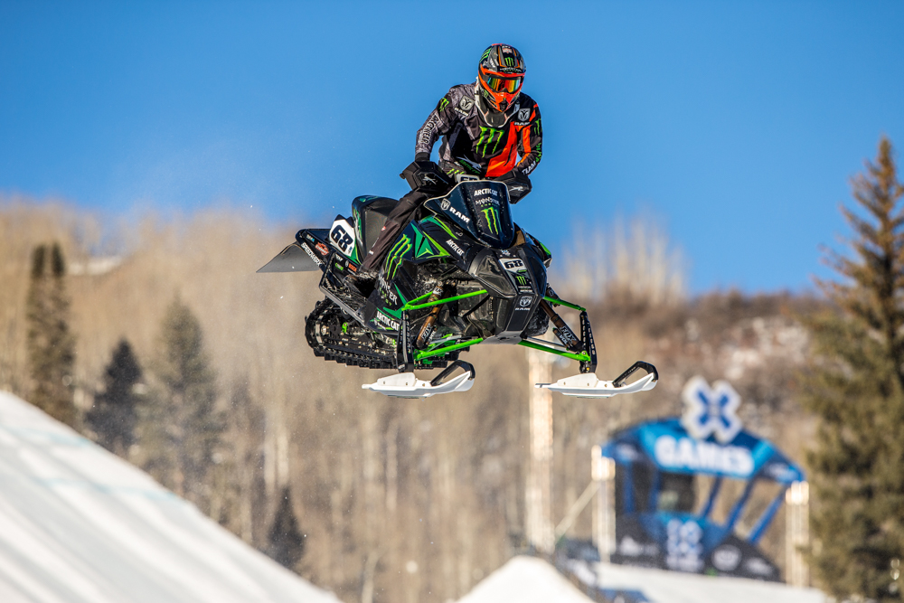 Monster Energy's Tucker Hibbert Wins Gold in Snowmobile Snocross at the X Games Aspen 2016