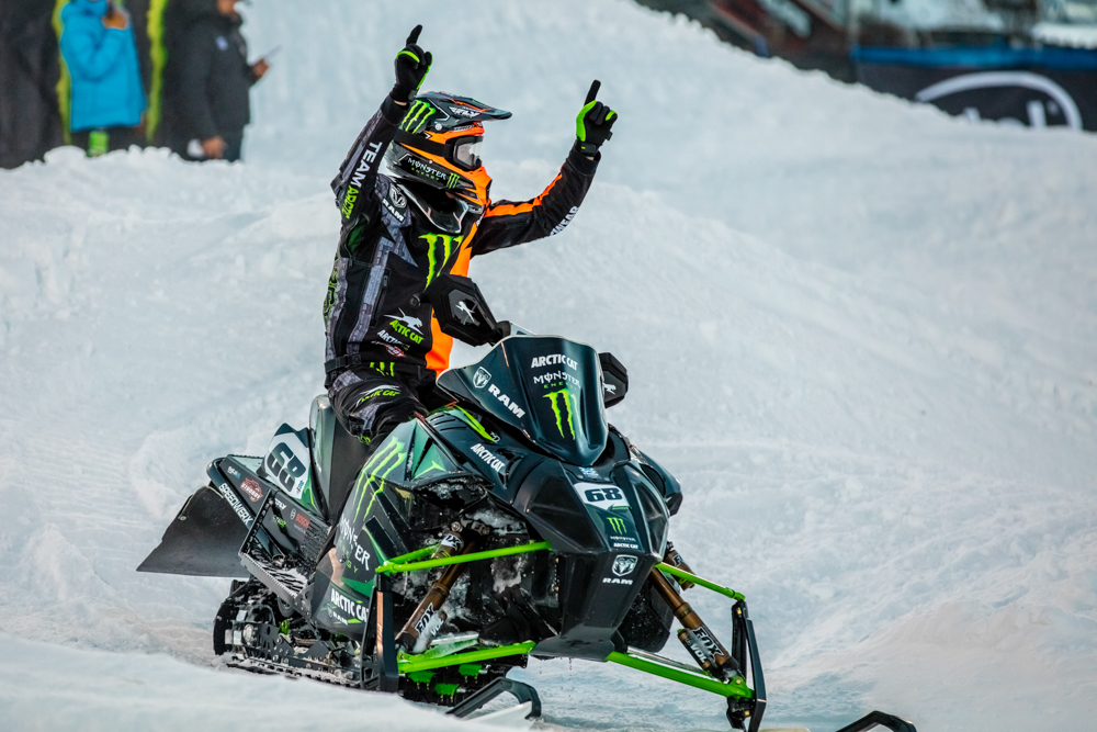 Monster Energy's Tucker Hibbert Wins Gold in Snowmobile Snocross at the X Games Aspen 2016