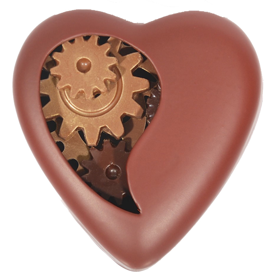 3-D Beating Heart Chocolate Assembly