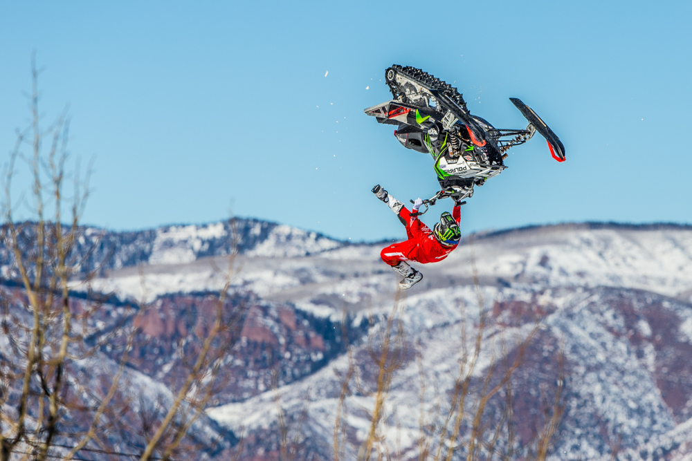 Monster Energy's Heath Frisby Takes Silver in Snowmobile Freestyle X Games Aspen 2016