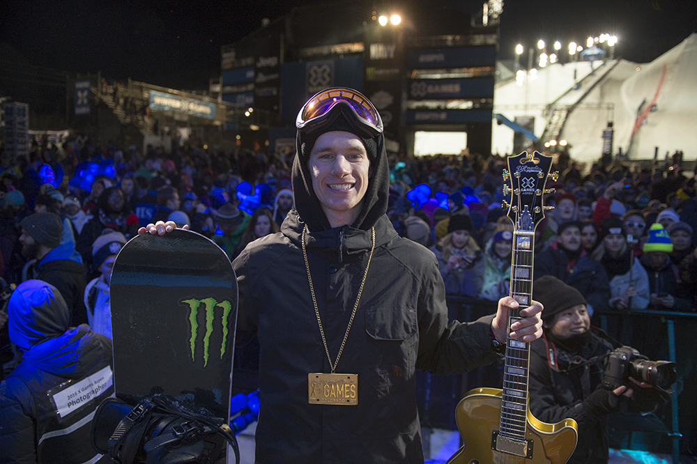 Monster Energy's Max Parrot Wins Gold in America's Navy Snowboard Big Air Event At X Games Aspen 2016