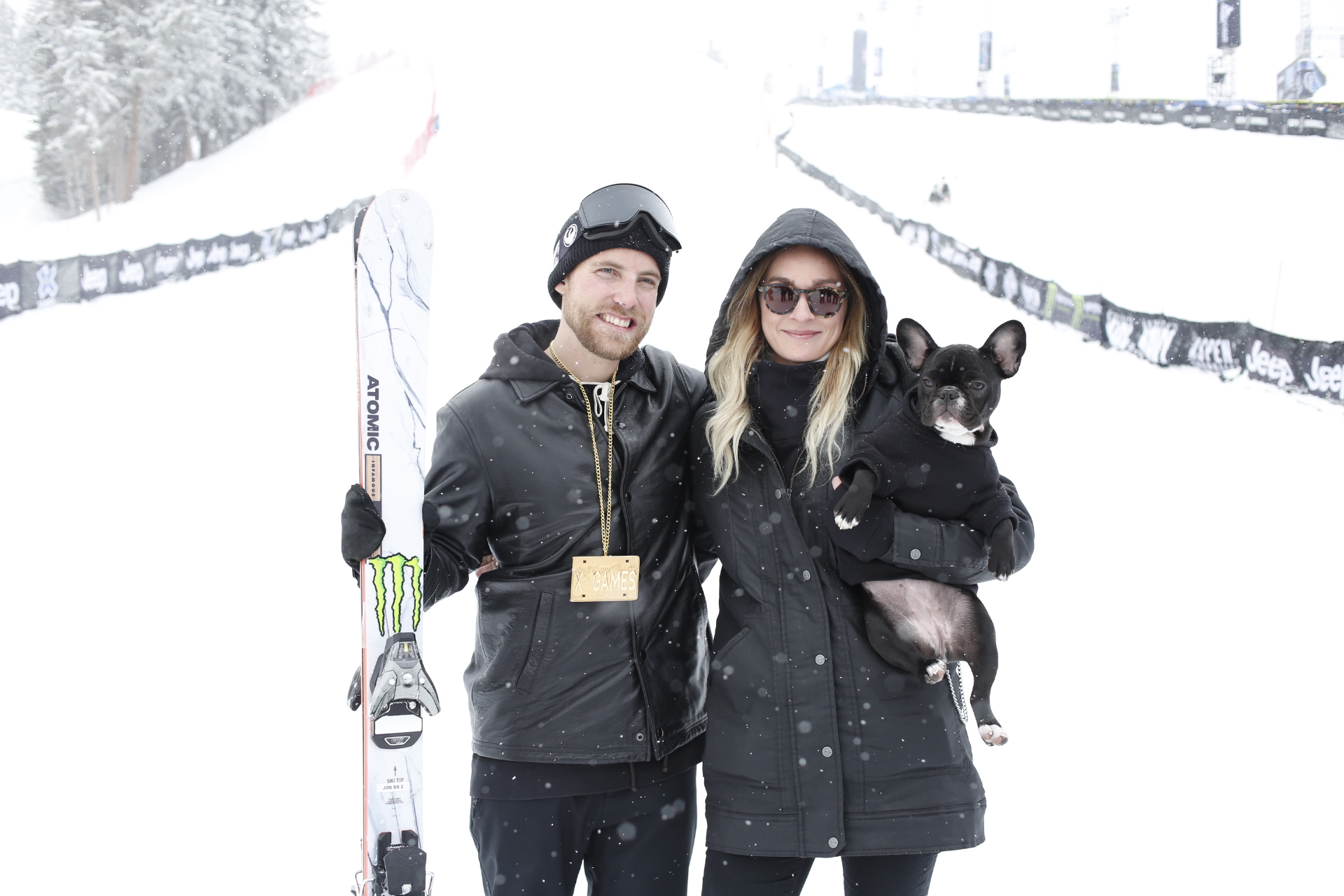 Monster Energy's Jossi Wells, Wife Hannah and Puppy Raja