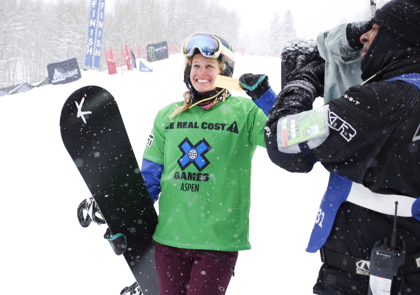 Monster Energy's Lindsey Jacobellis Wins Women's Snowboarder X at X Games Aspen 2016