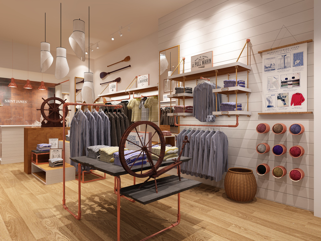 Rendering of Saint James UES Store by Creative Capital