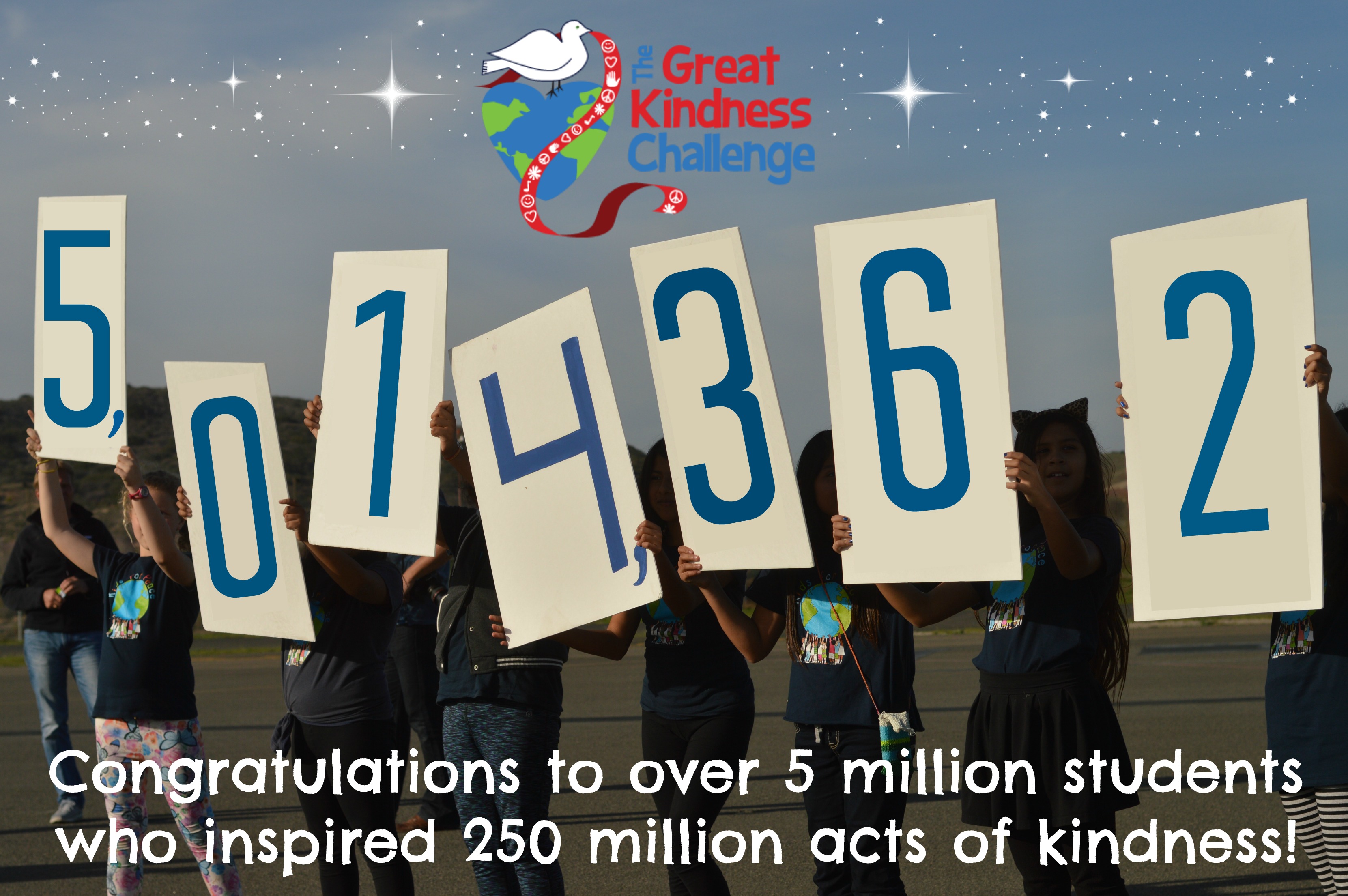 Over 5 million students accepted the challenge!
