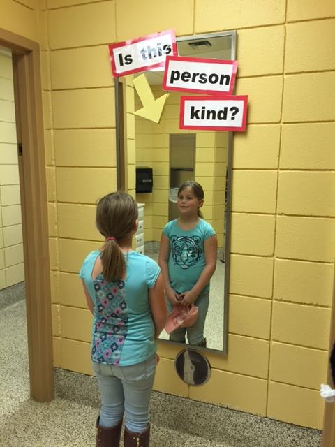 Schools decked out their halls with with fun kindness decor.