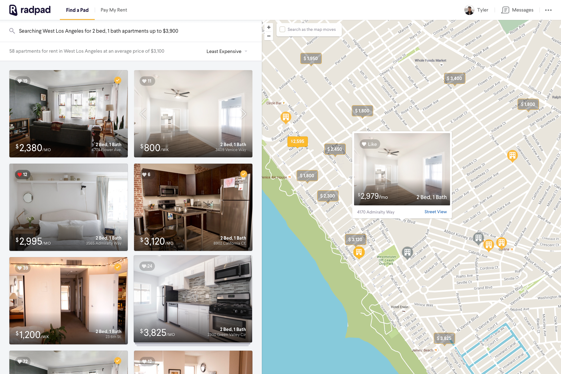 Find an Apartment on RadPad