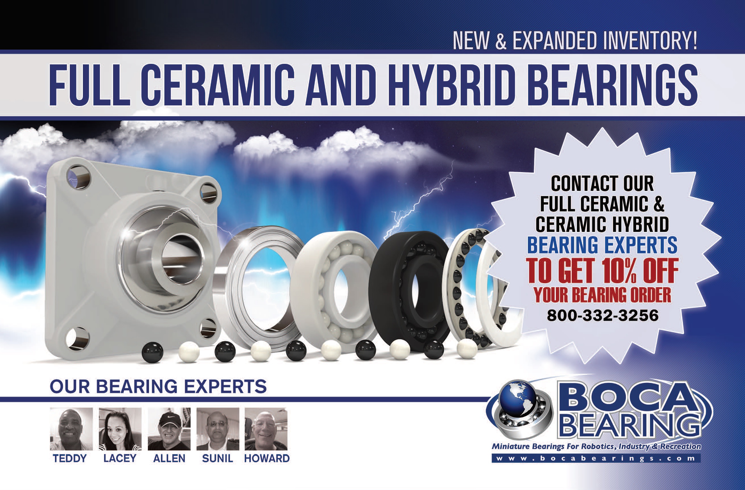 Full Ceramic and Ceramic Hybrid Bearings