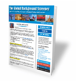 The Global Background Screener