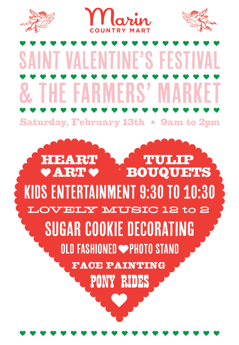 Saint Valentine's Festival at the Marin Country Mart Farmers' Market