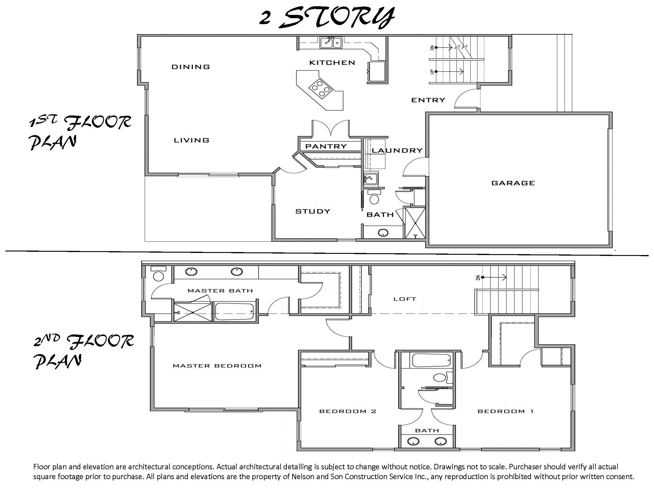 2 Story Floor Plan