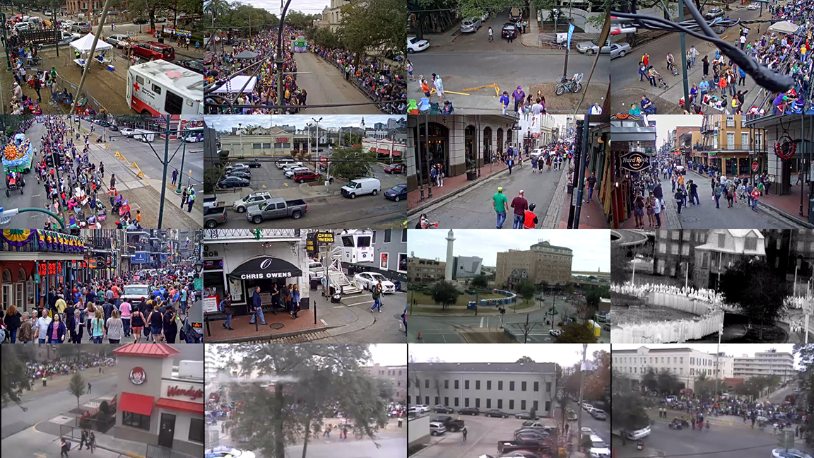 Images from the footage being recorded by Netvision 360's surveillance systems
