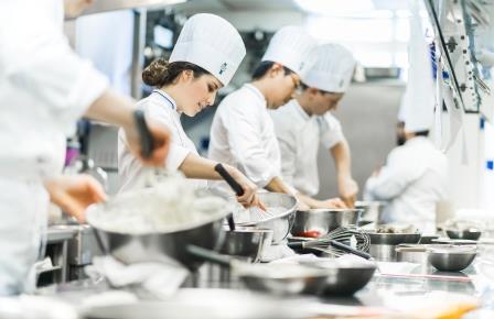 Le Cordon Bleu Ottawa Students in Kitchen