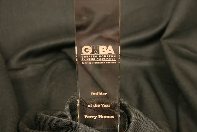 PERRY HOMES NAMED GHBA 2015 BUILDER OF THE YEAR