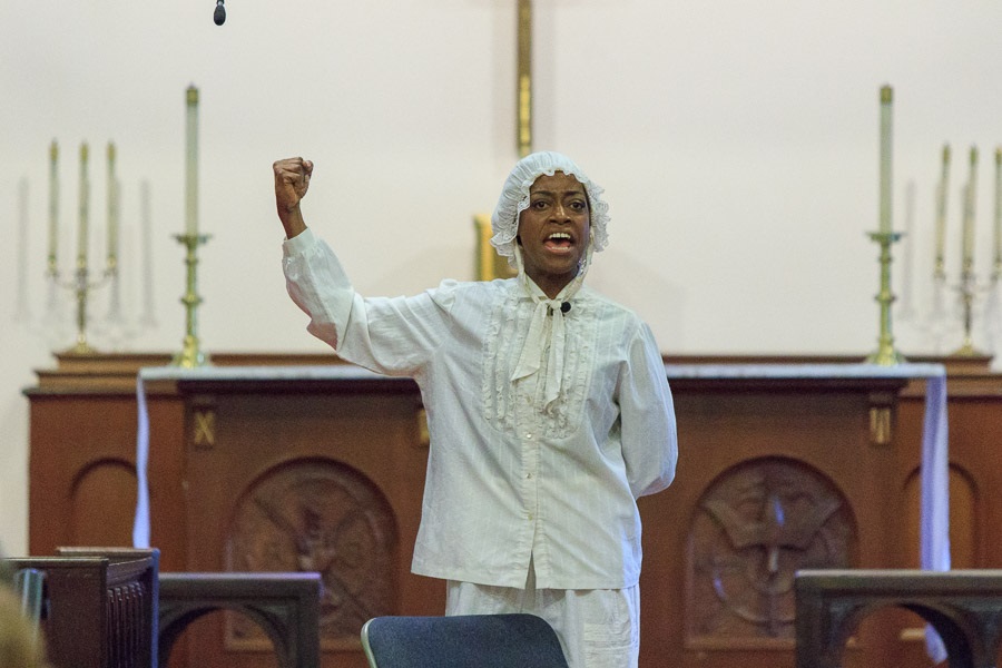 Ex-slave and fiery abolitionist Sojourner Truth is one of four characters actress Deltoiya Goodman will play as part of "Ain't I a Woman!"