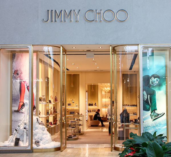 Exterior of Jimmy Choo Store, Toronto, Ontario.