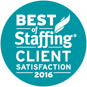 2016 Best of Staffing Client Award Winner