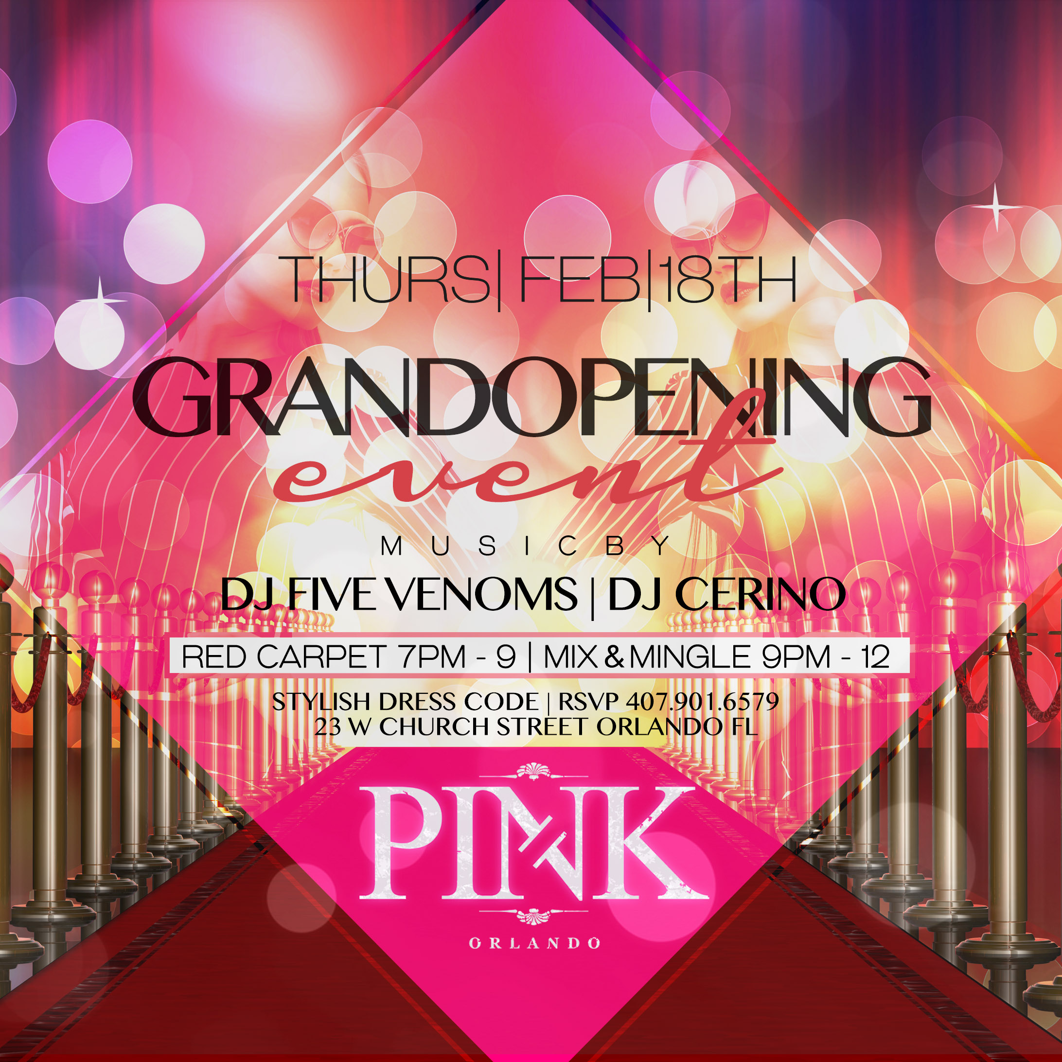 The Committee Hosts The Grand Opening of Pink Orlando, Orlando's Newest ...