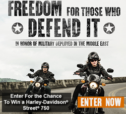 Military AutoSource Harley-Davidson Street 750 Giveaway
