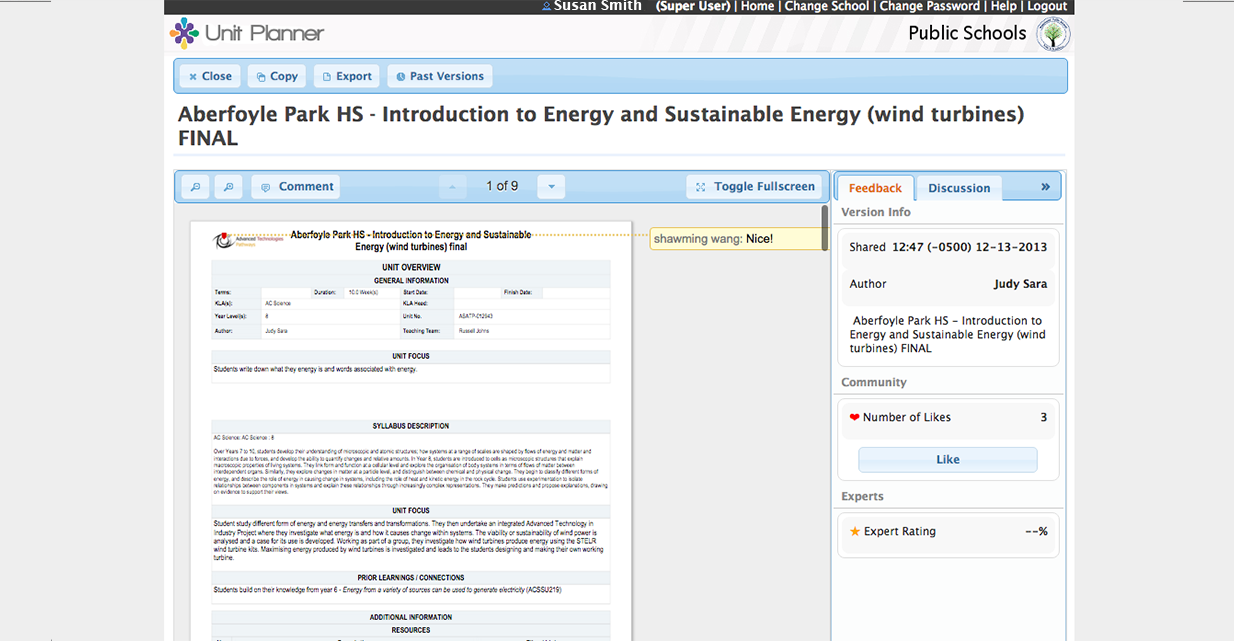 A look at just some of the many tools available to educators using the UBD Unit Planner.