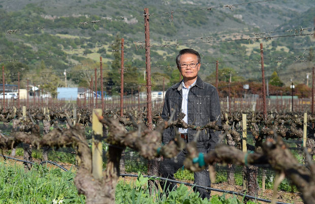 Cr. Joe Chuang in his Firefly Vineyards Napa Valley