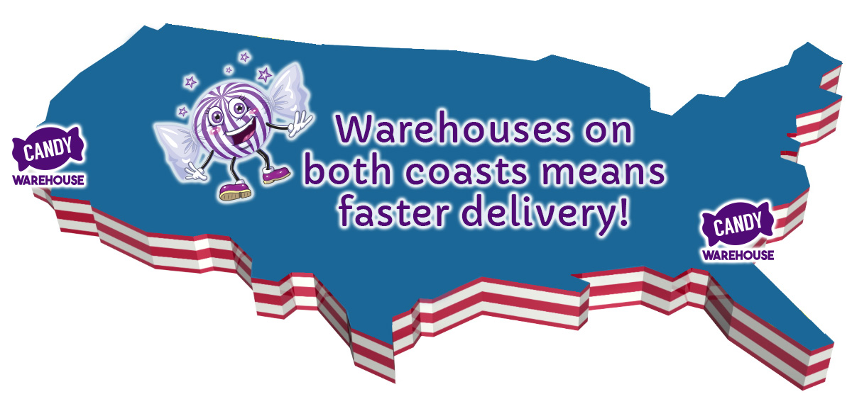 CandyWarehouse.com USA Map