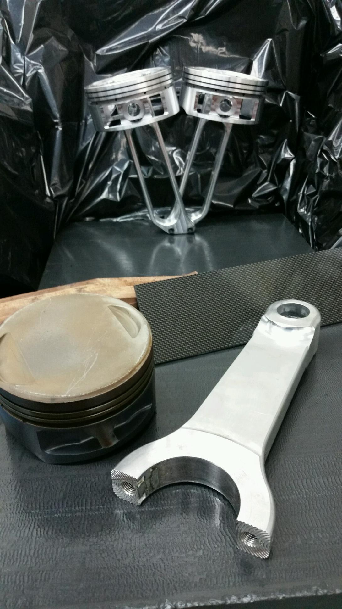 A sneak peek at the assembly of the Ray Price Award, which will be presented to best engine builder at Daytona Bike Week.