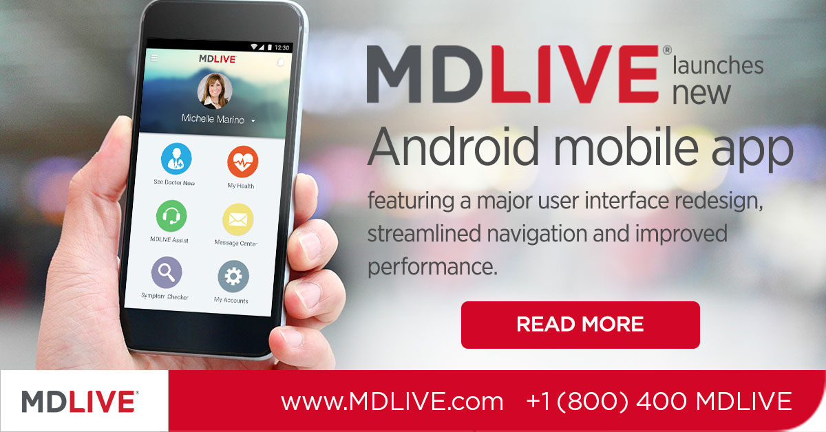 MDLIVE Launches New Mobile App