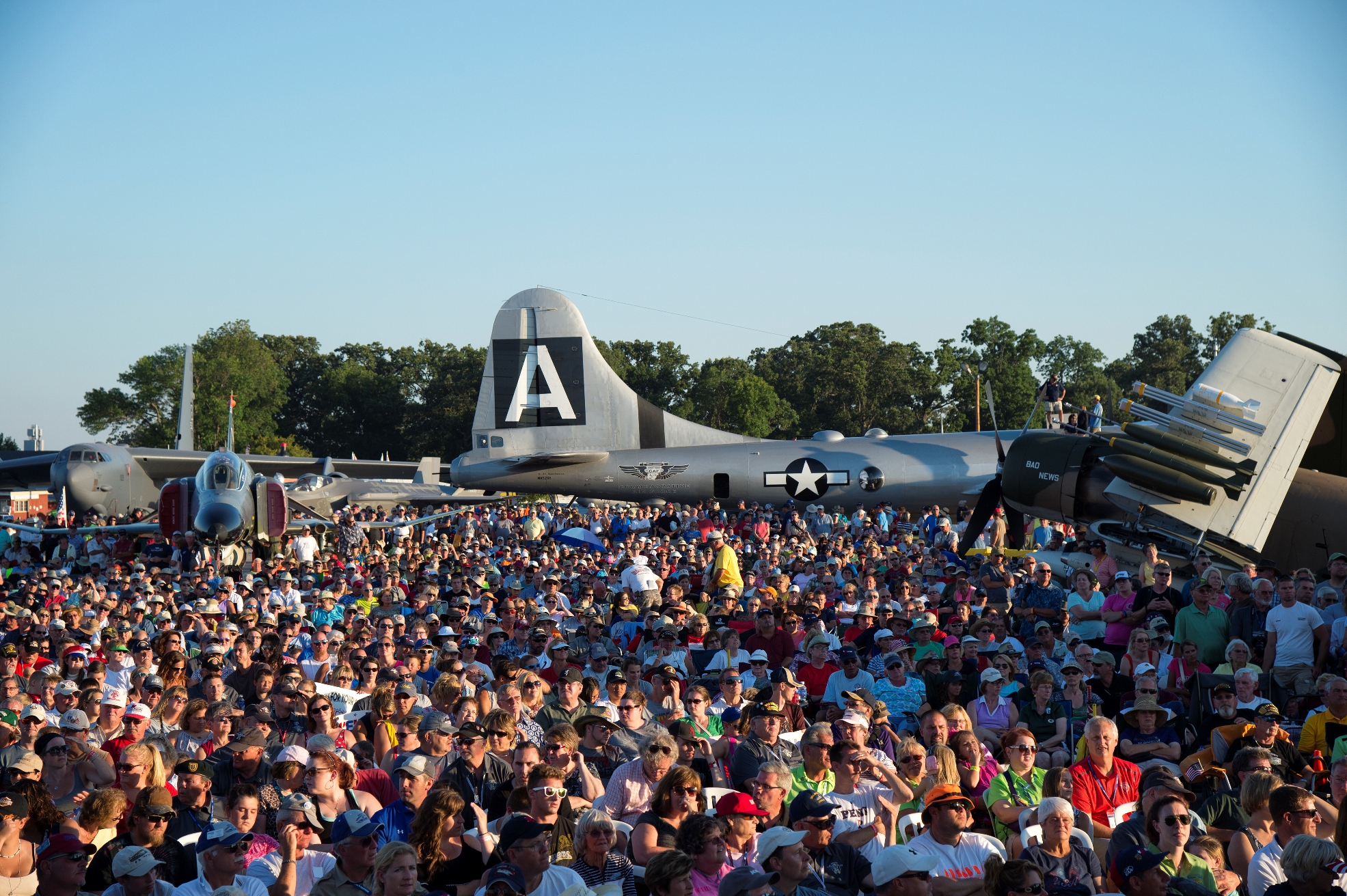 Such iconic airplanes as the B-29 and F-4 are part of the attraction at EAA AirVenture Oshkosh, which draws an annual attendance of 500,000