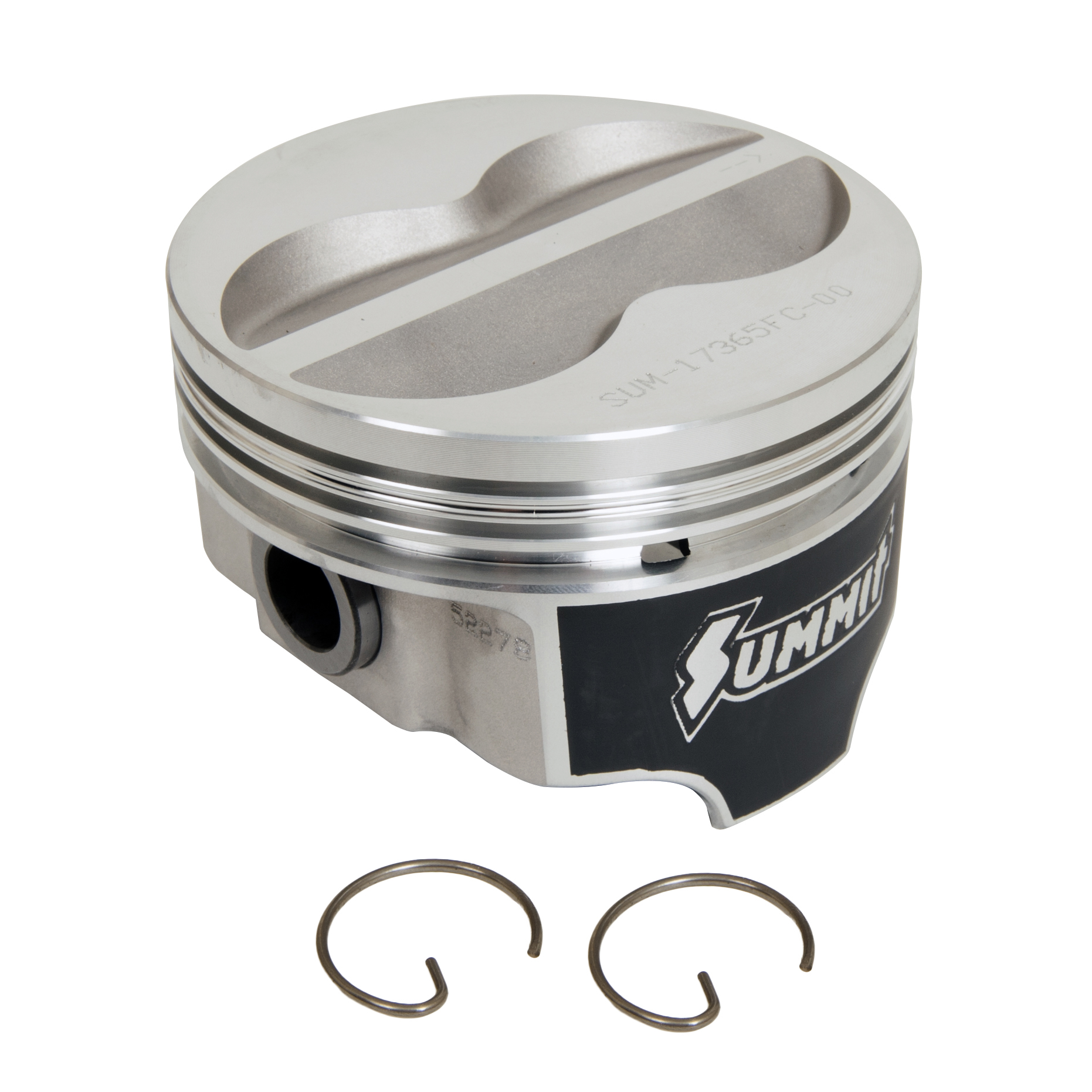 Summit Racing Coated Forged Piston for Small Block Chevy 350