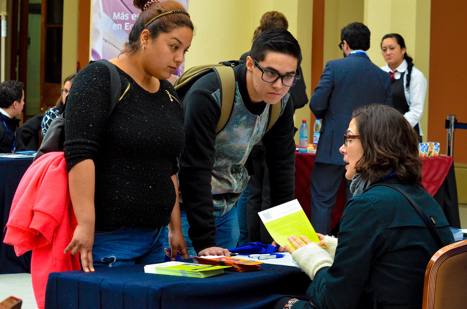 Students learn about higher education opportunities in the U.S.
