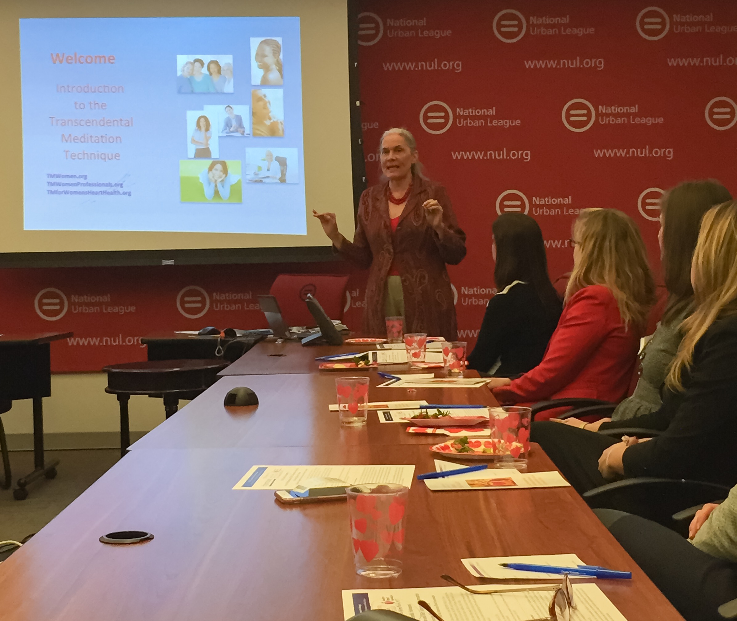 The NAPW NYC Chapter at their February event supporting the American Heart Association.