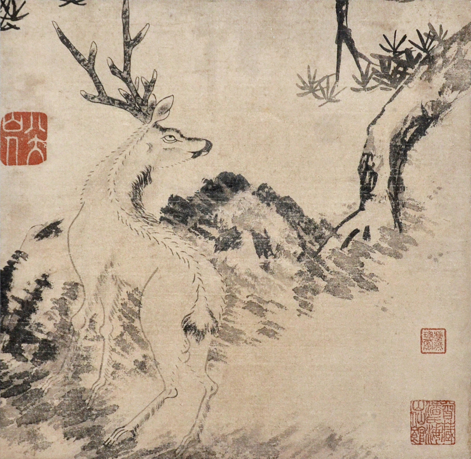 Rebellion paintings created by Bada Shanren, a Ming citizen turned monk.