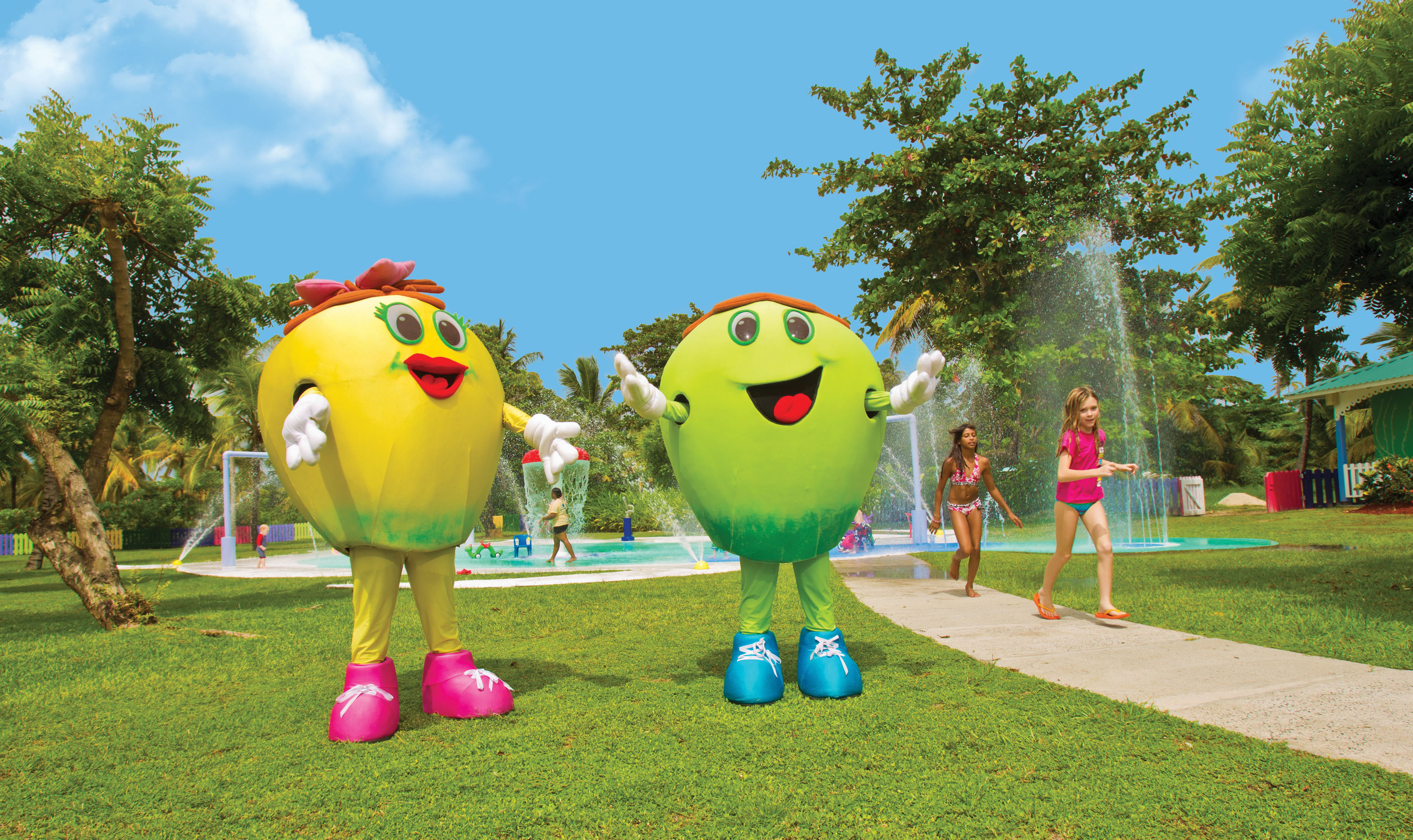 Coconut Bay Beach Resort & Spa's fun-loving staff along with resort mascots Coco and Loco welcome infants to 12 year-olds to the CocoLand Kidz Klub.