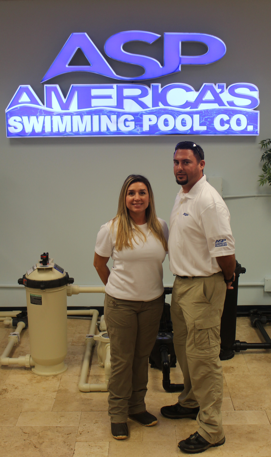 ASP Palm Harbor owner Jonathan Lutz & operator Carrie Limoges