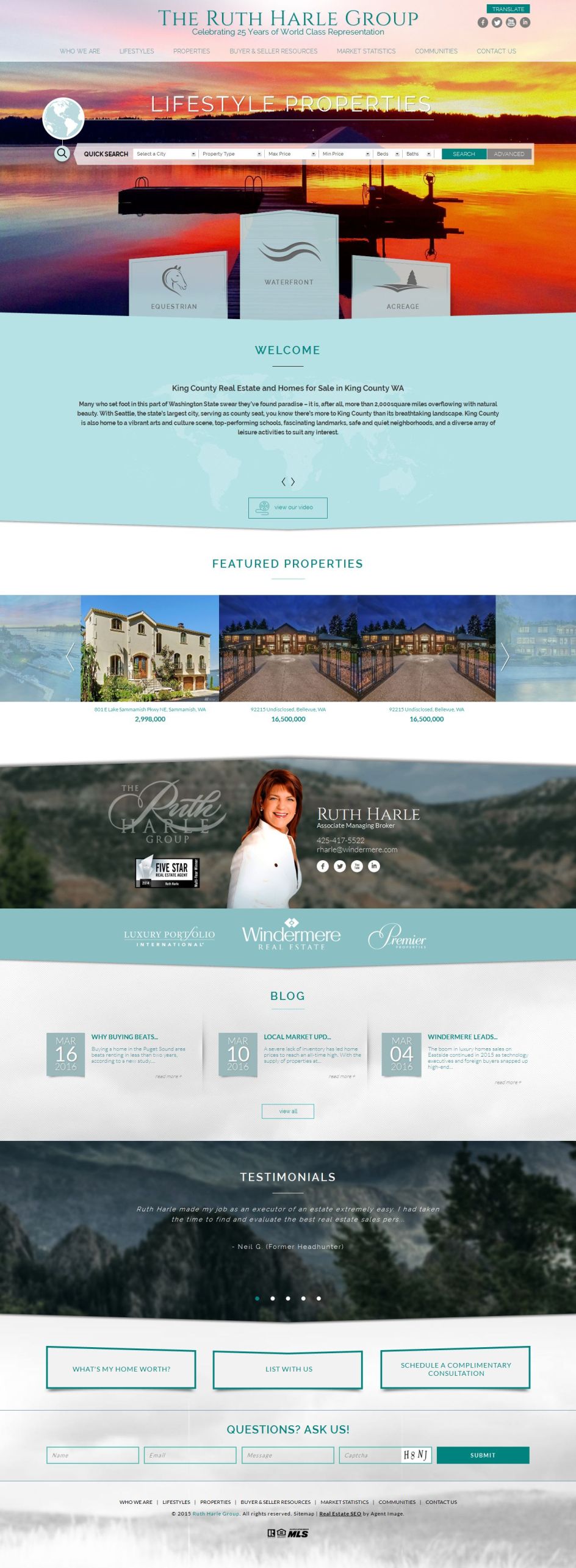 The Ruth Harle Group website