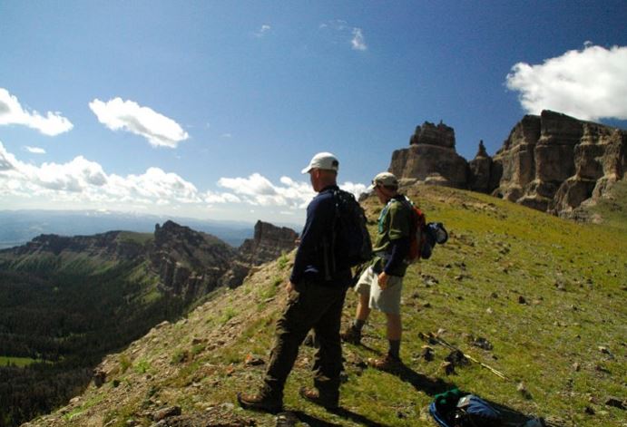 Brooks Lake Lodge & Spa guests can enjoy a variety of guided or unguided outdoor activities such as climbing the Pinnacles or hiking to the top of Brooks Mountain to stand atop the Continental Divide.