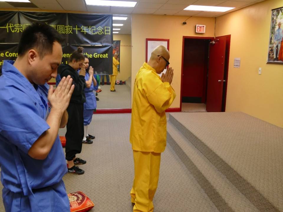 Shaolin Institute Paying Respect to Great Master SuXI