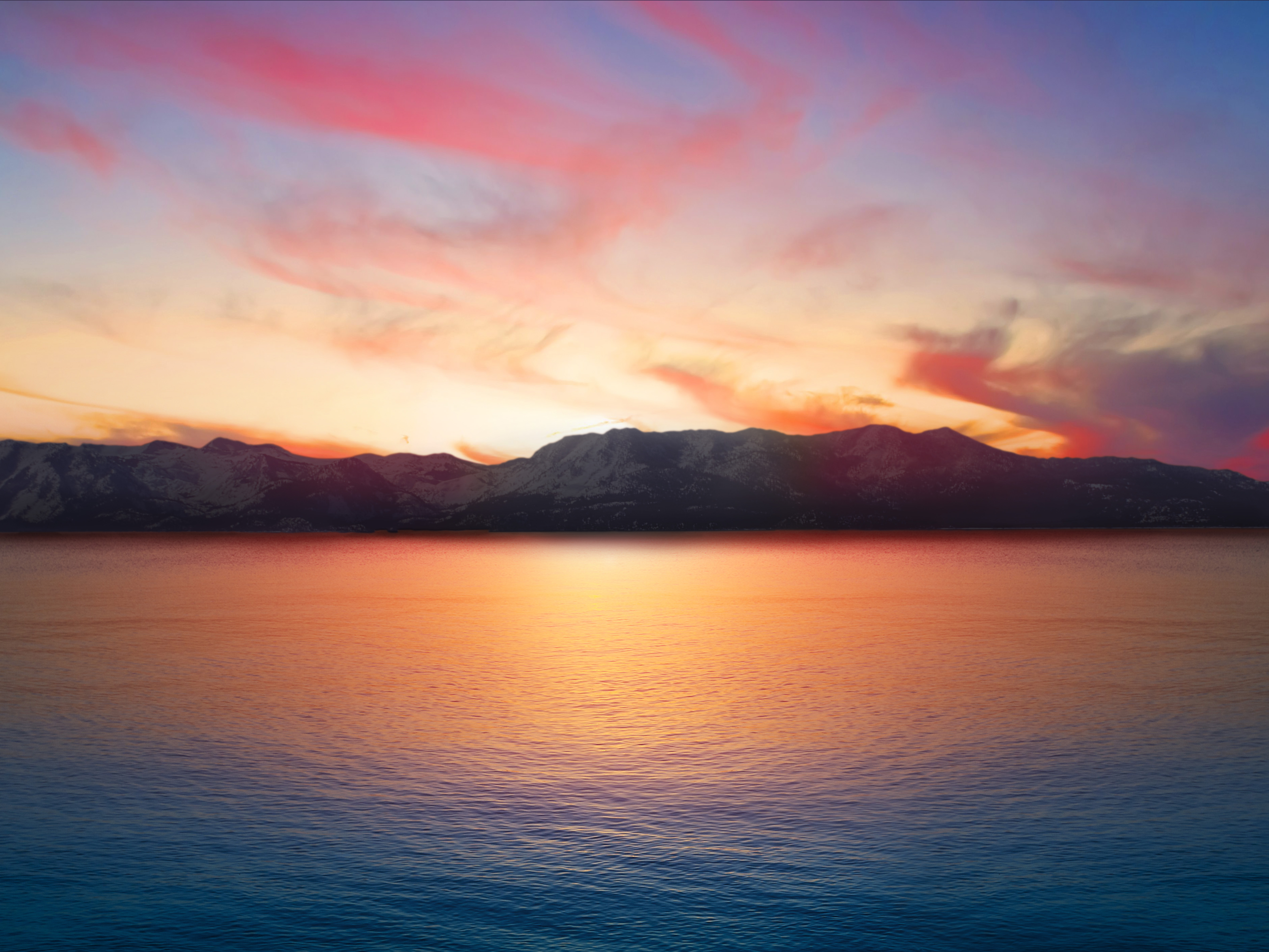 Lake Tahoe at Sunset