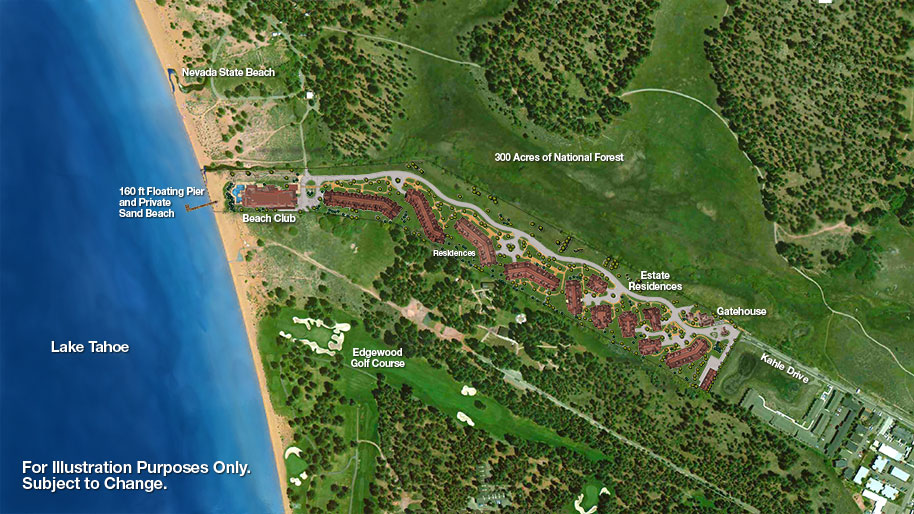 Tahoe Beach Club Site Map
