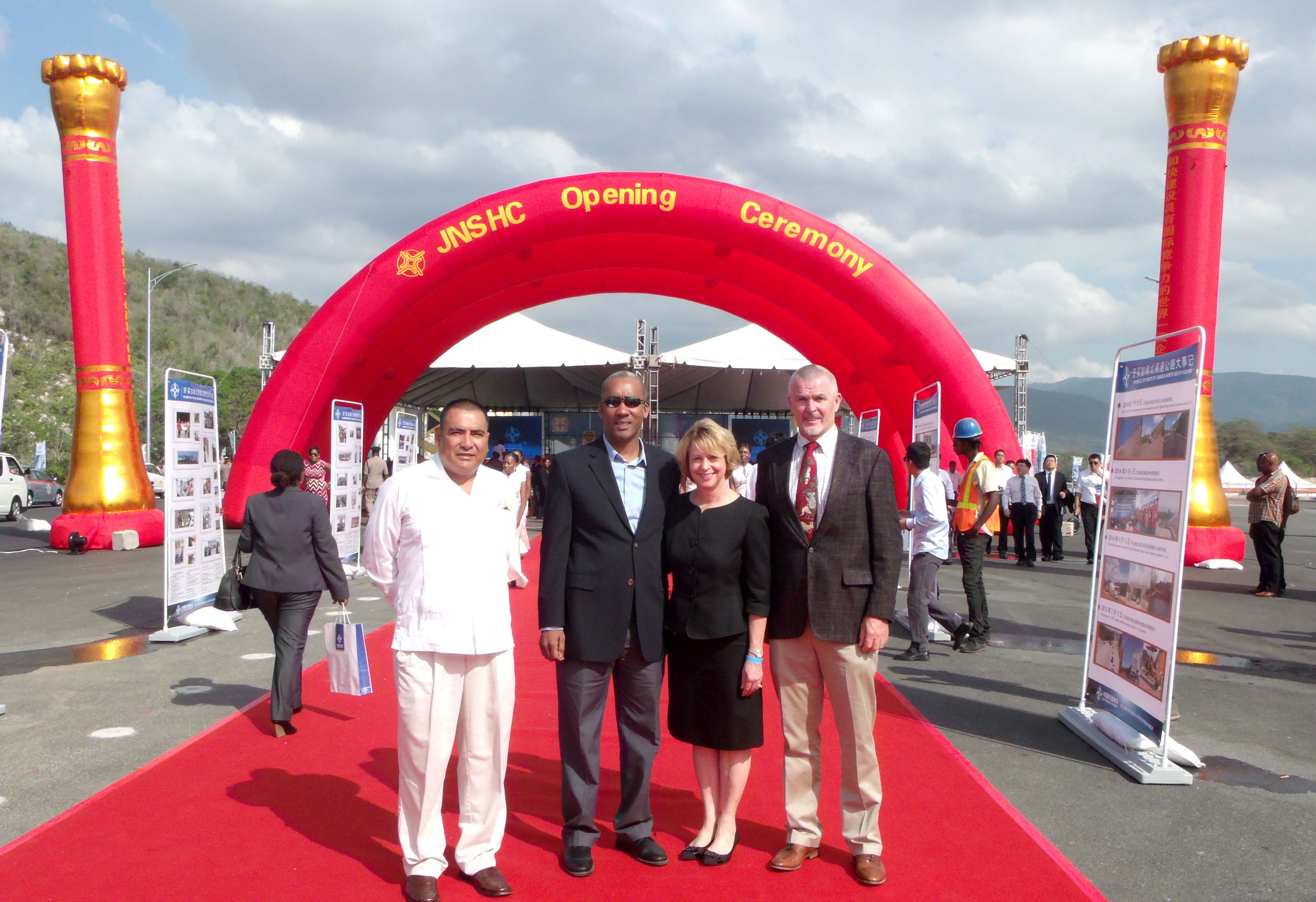 From left, Technical Adviser Raul Brito, Project Principal Andrew Evans, President and CEO Gayle Roberts and Regional Manager John Downes, all of Stanley Consultants.