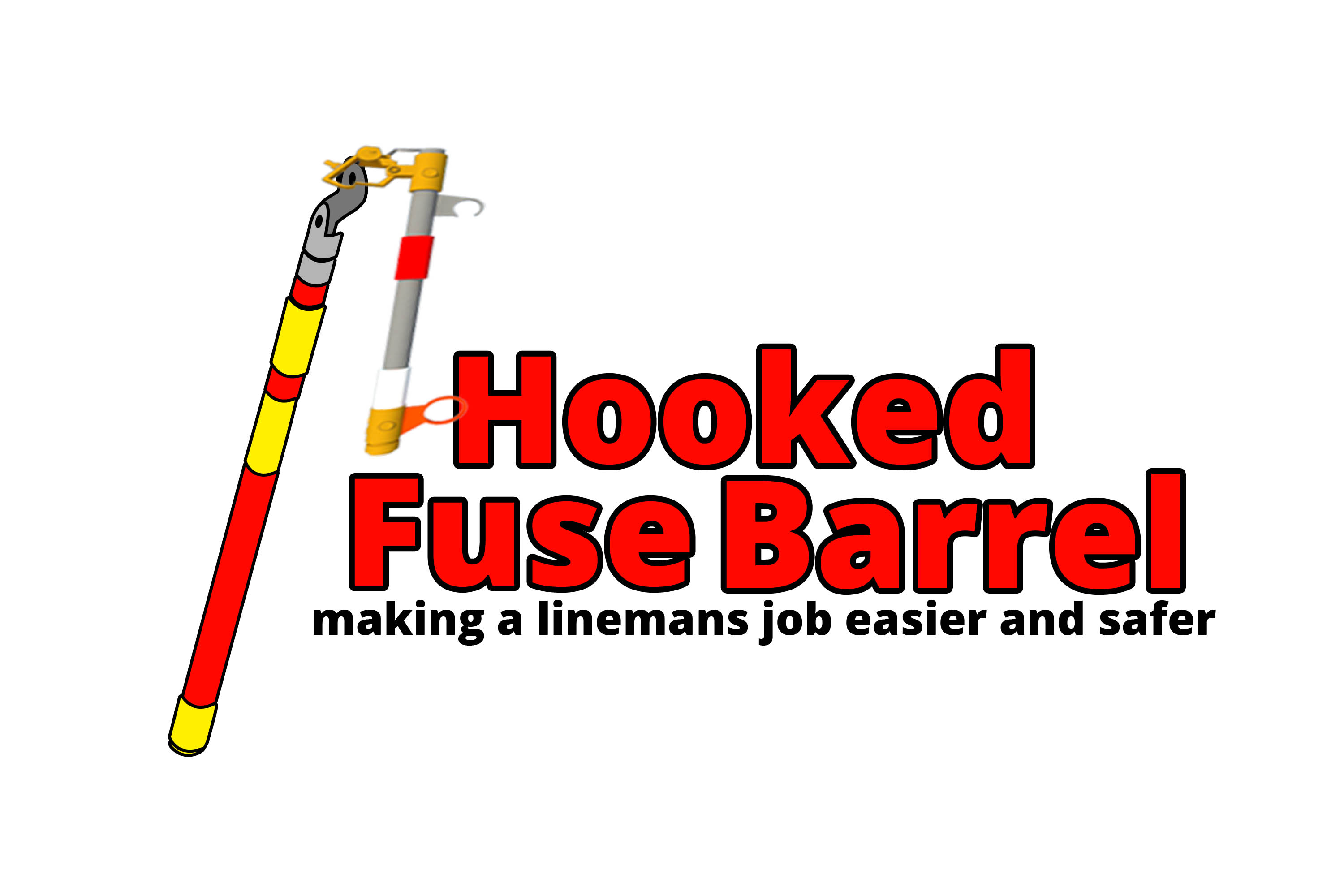 The Hooked Fuse Barrel is specifically designed for linemen or other people who need to work around electrical poles.
