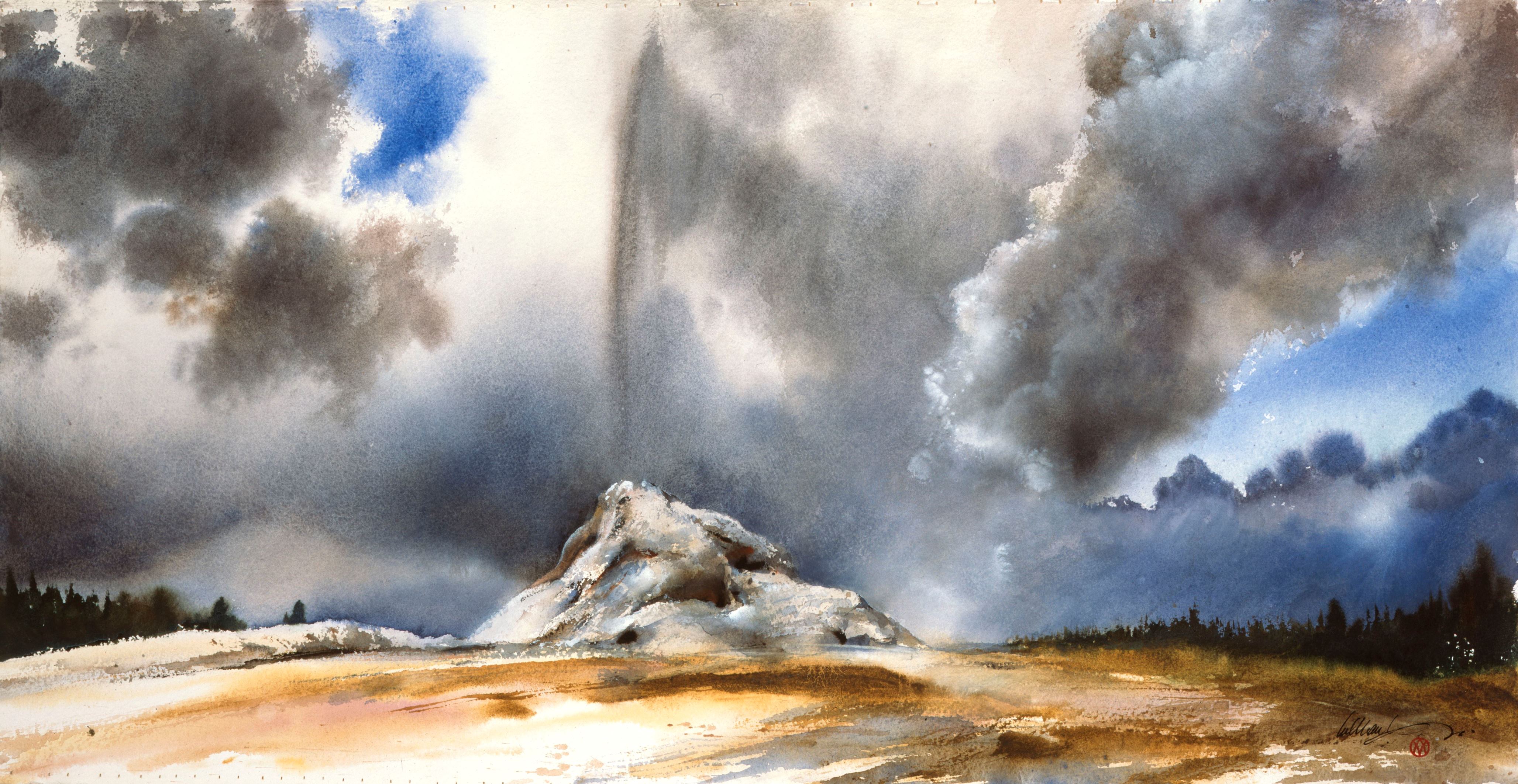 William Matthews (b. 1949) Thermal Spigot, Yellowstone, 1998. Watercolor on paper. Buffalo Bill Center of the West, Cody, Wyoming, USA. Gift of the Jeannette and H. Peter Kriendler Charitable Trust. 7